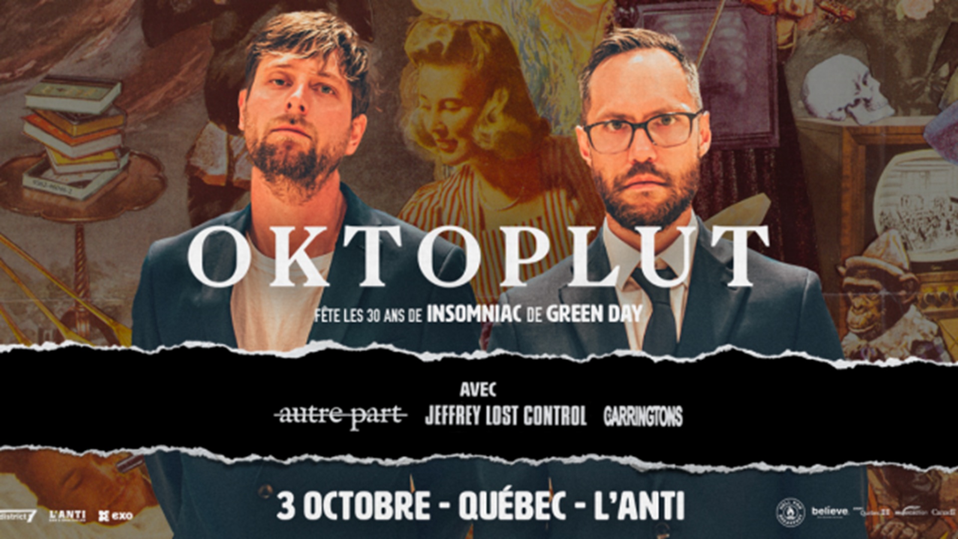 Oktoplut fête les 30 ans de Insomniac de Green Day avec invités