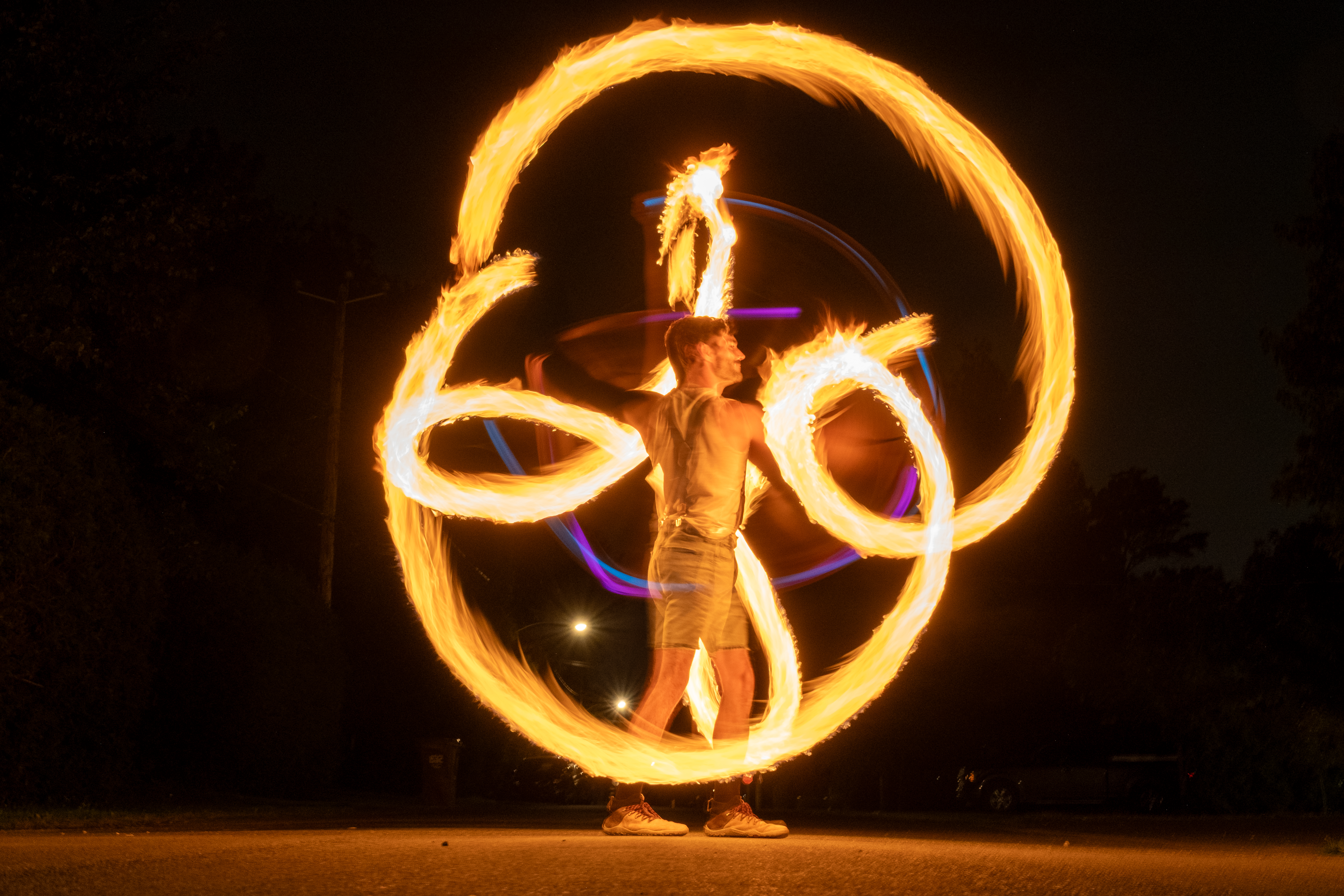 Atelier/conférence sur les poïs et spectacle de feu avec M. Poï