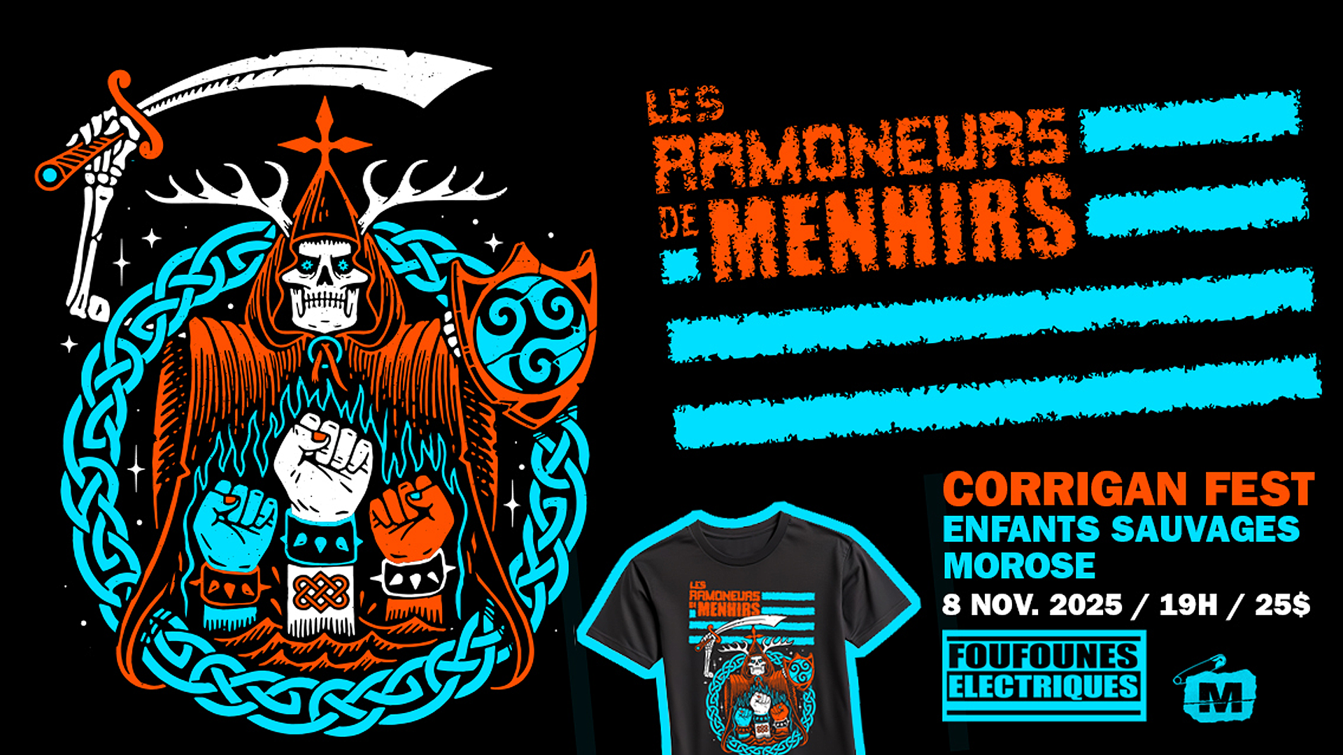 Les Ramoneurs de Menhirs + Corrigan Fest + Enfants Sauvages + Morose