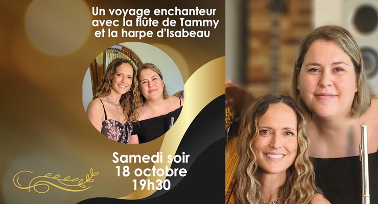 Les Miss'Iskoises en concert (Harpe et flûte traversière)