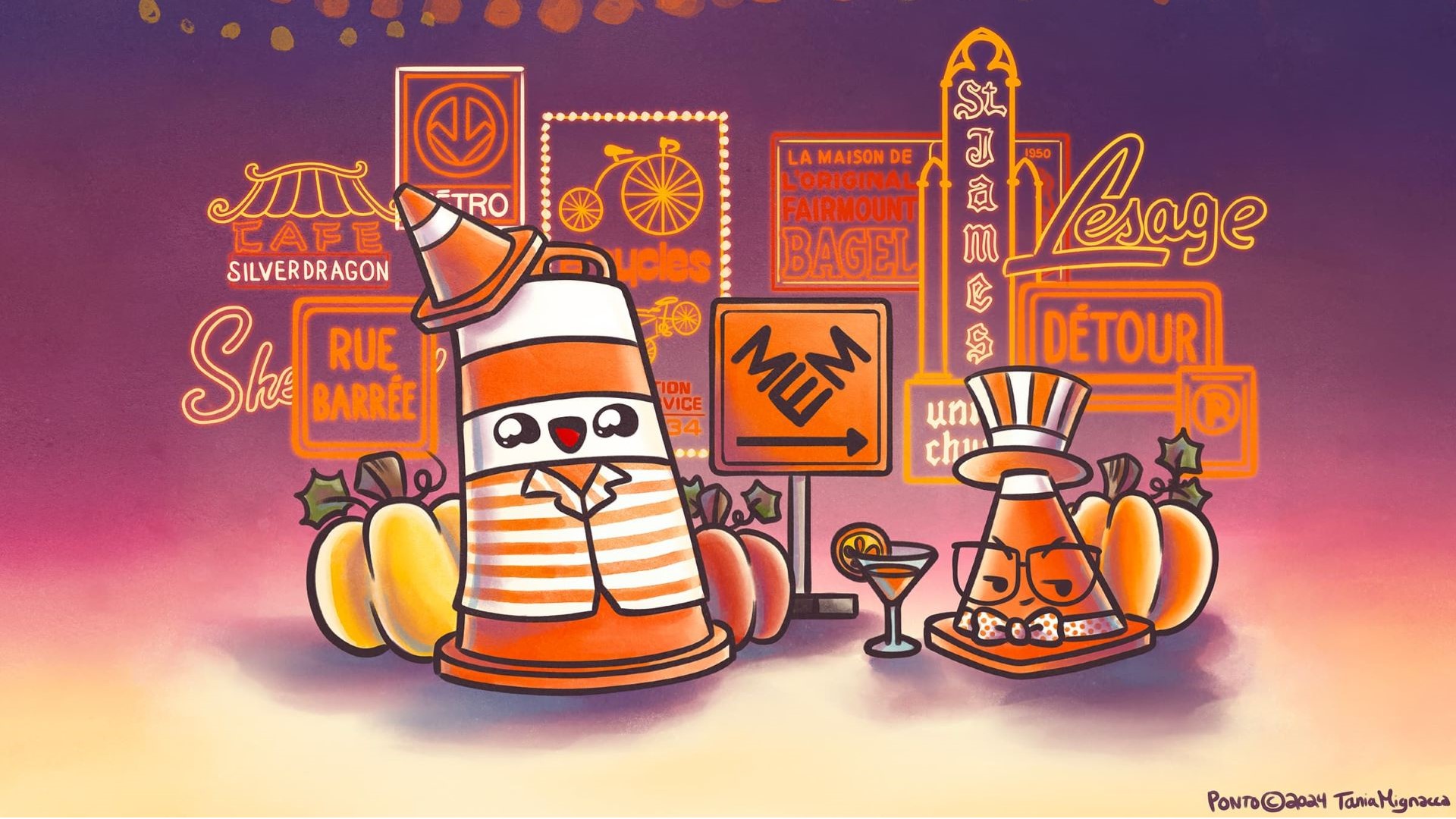 Soirée décalée : Un cône orange pour l’Halloween!