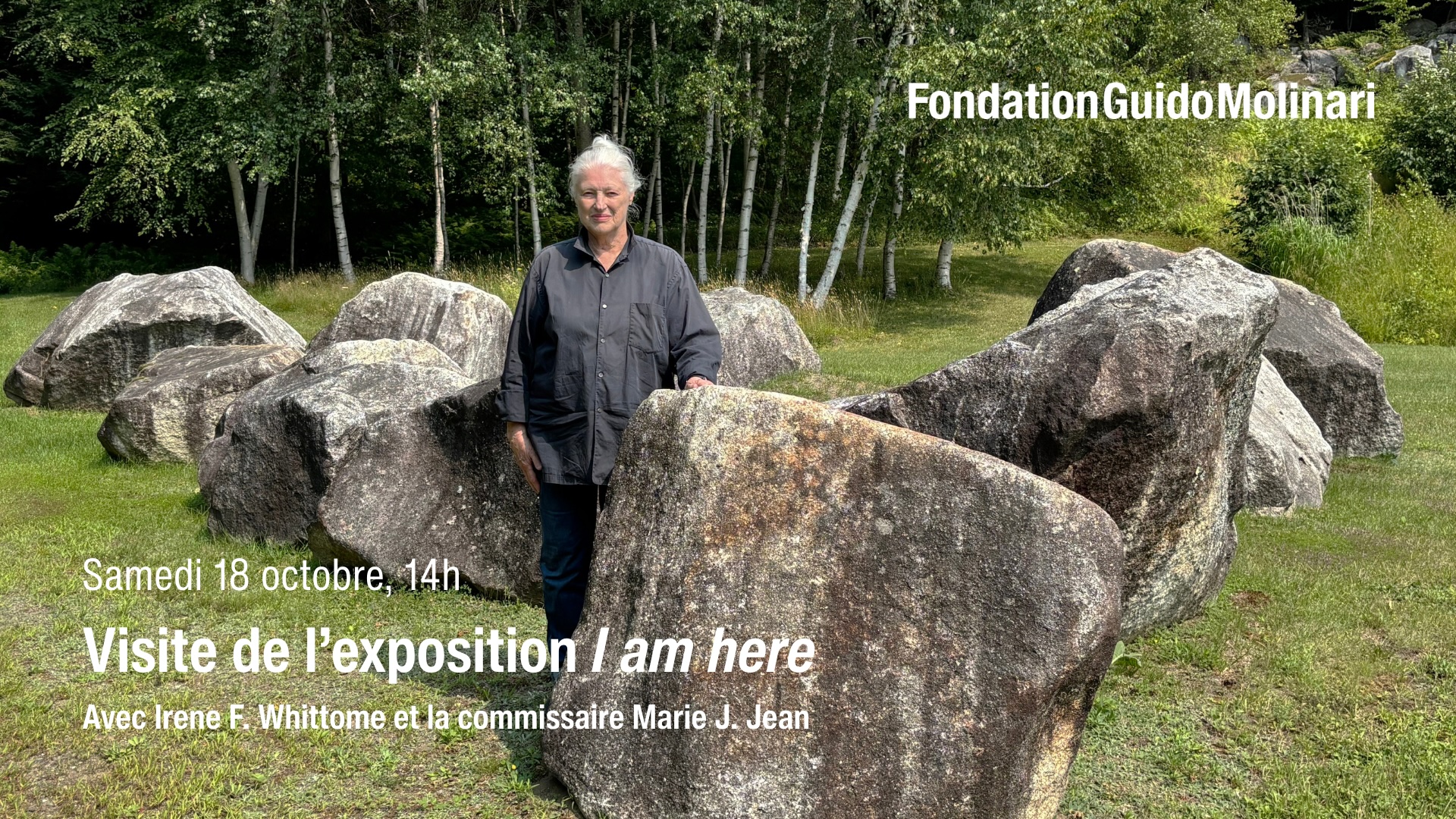 Visite de l&#039;exposition I am here avec Irene F. Whittome et Marie J. Jean