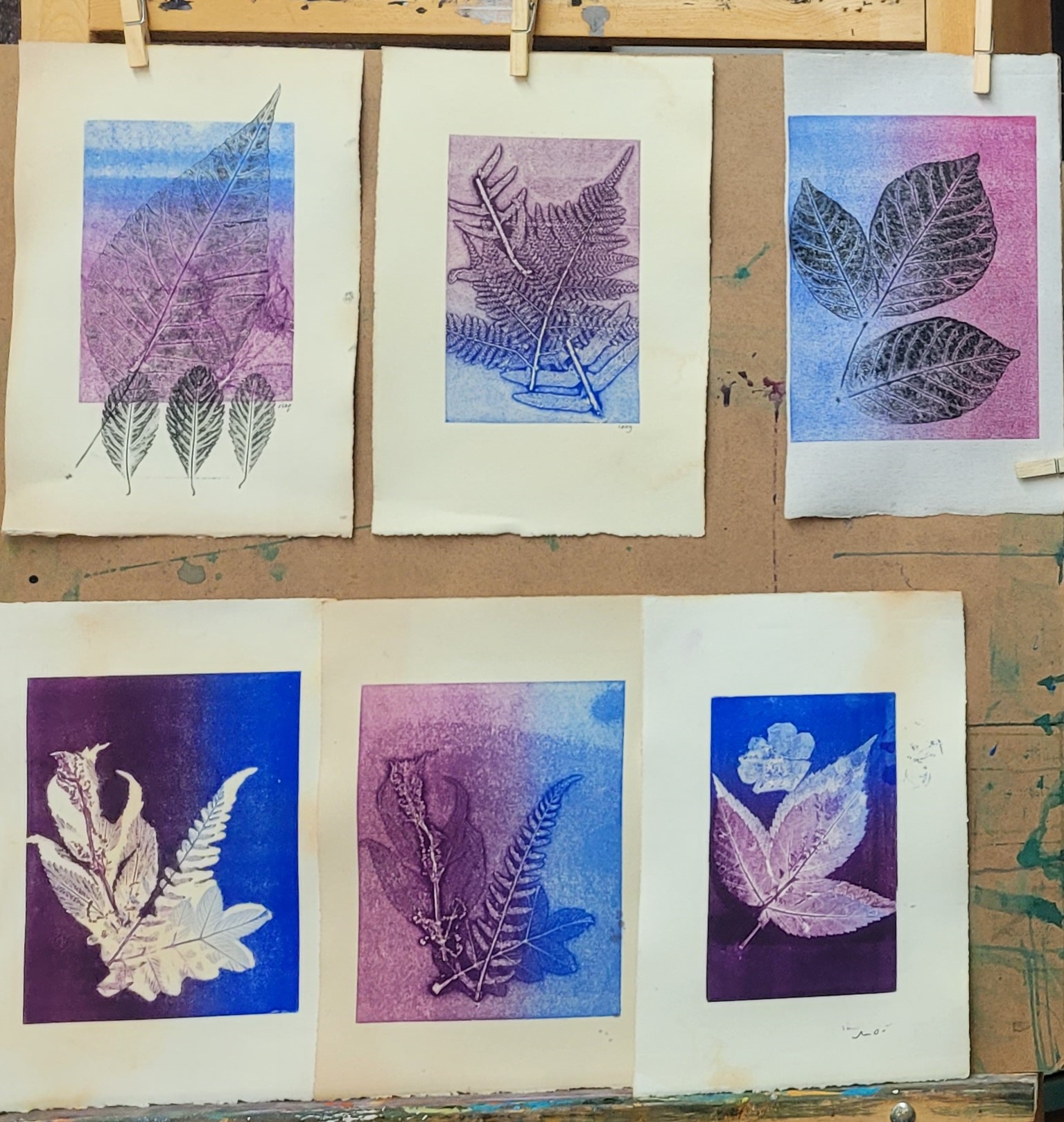 Imprimer la nature : Le monotype végétal