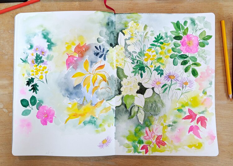 Atelier d’aquarelle en continu