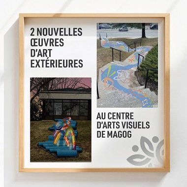 Centre d&#8217;arts visuels de Magog | Inauguration des oeuvres extérieures