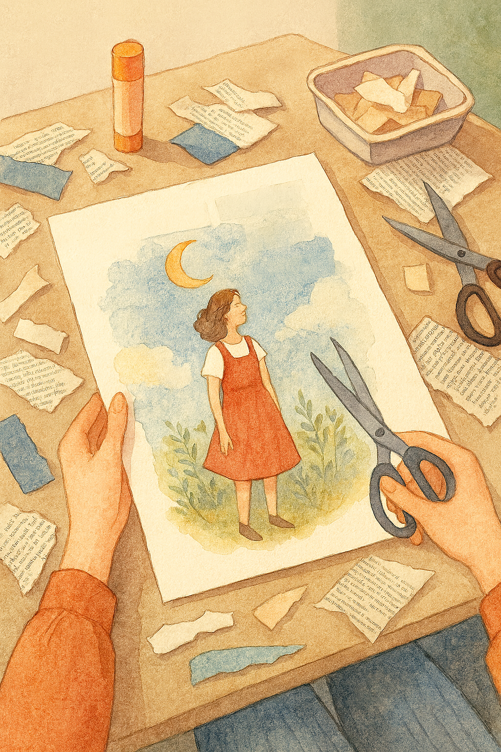 Poèmes-collage : créer pour se faire du bien