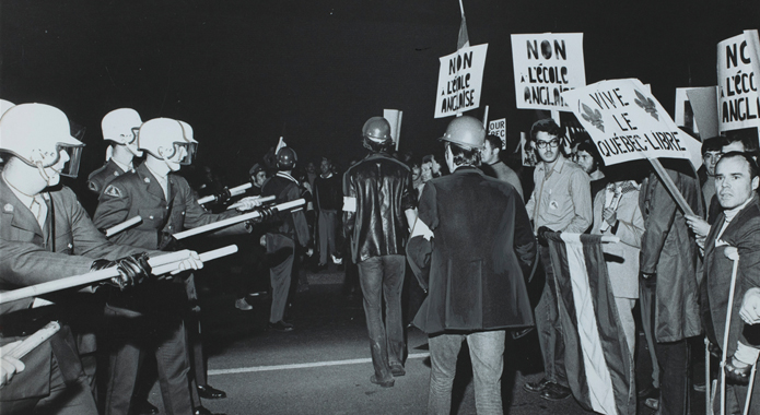 La bataille de Saint-Léonard