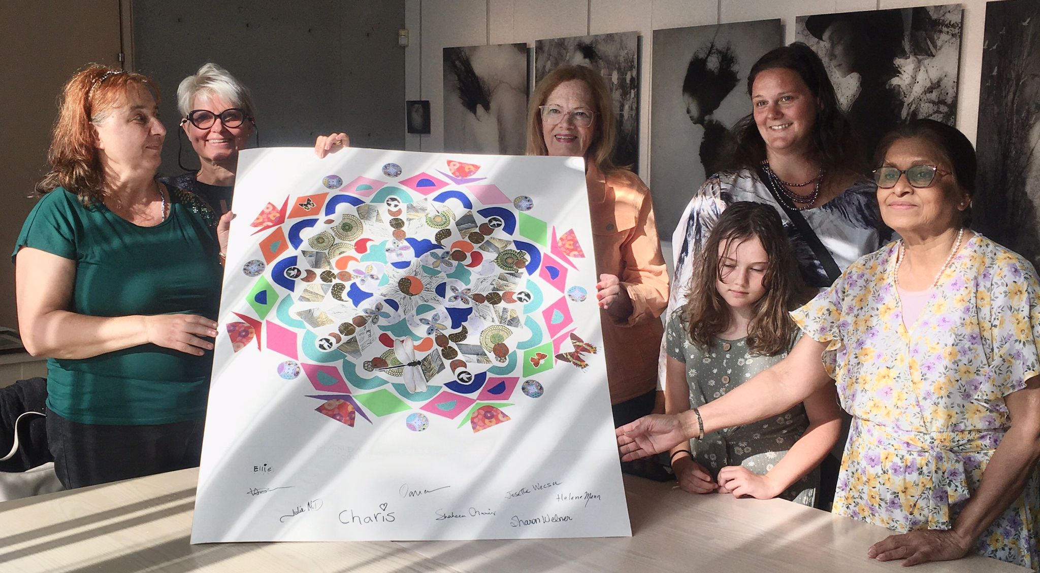 Création d&#8217;un mandala collectif