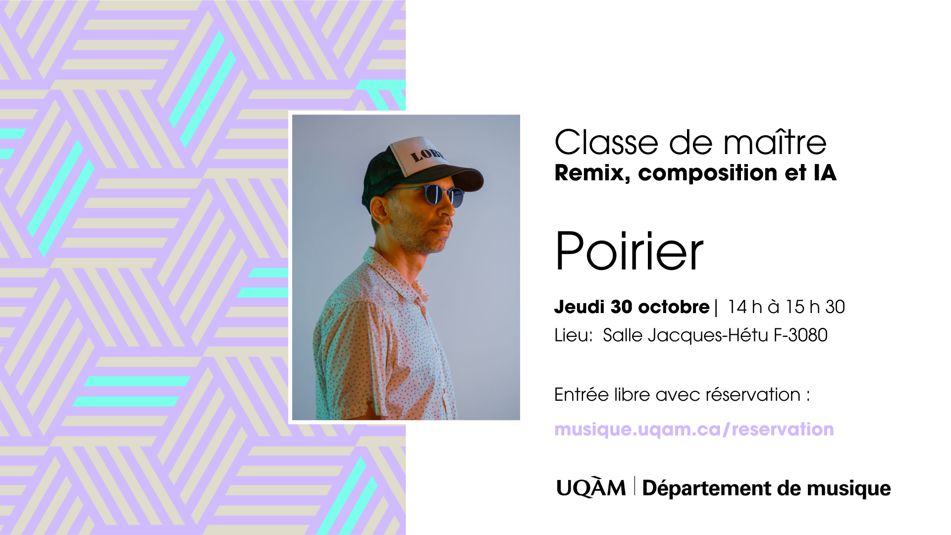 Classe de maître avec Poirier: Remix, composition et IA