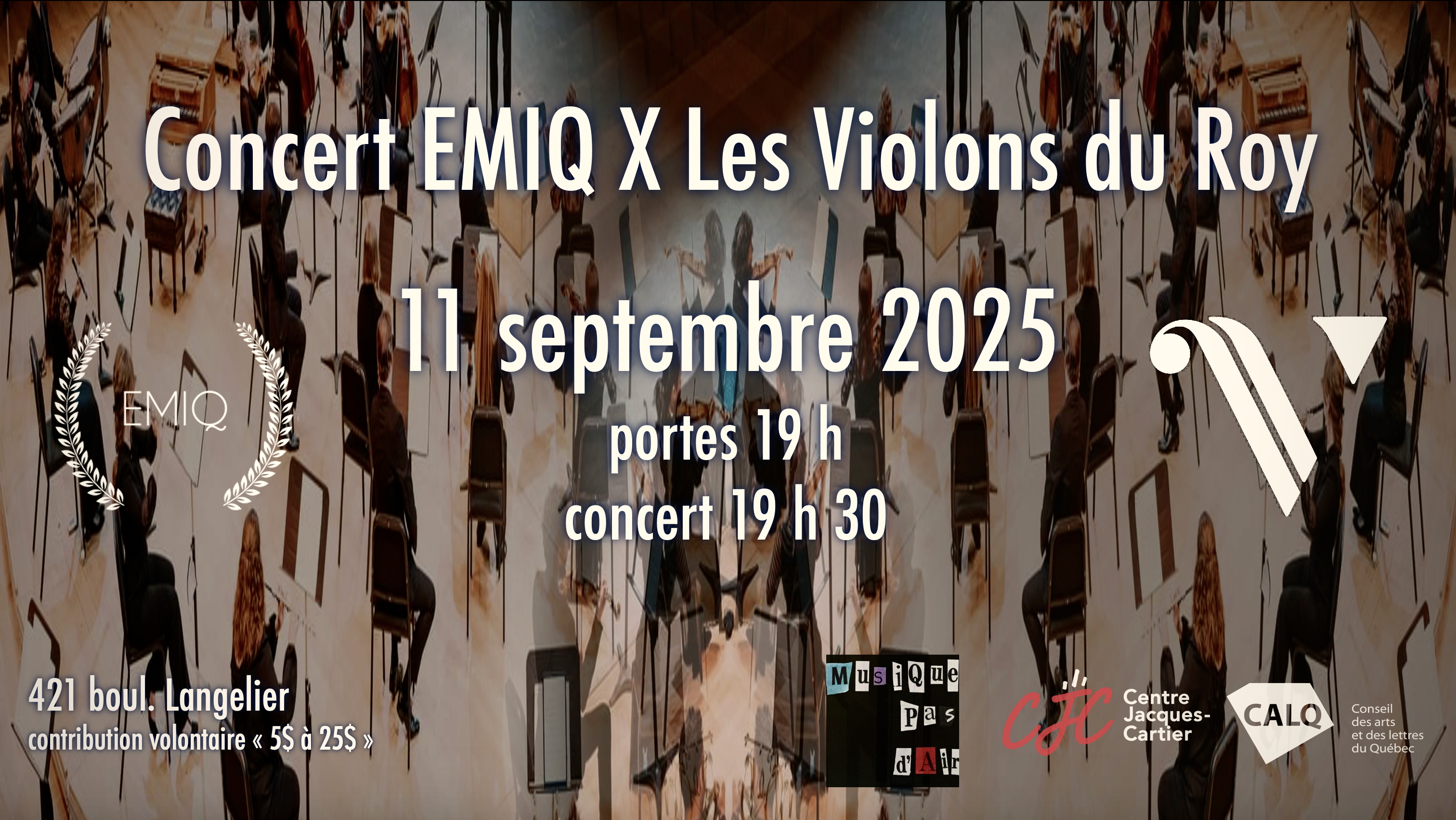 Concert EMIQ X Les Violons du Roy