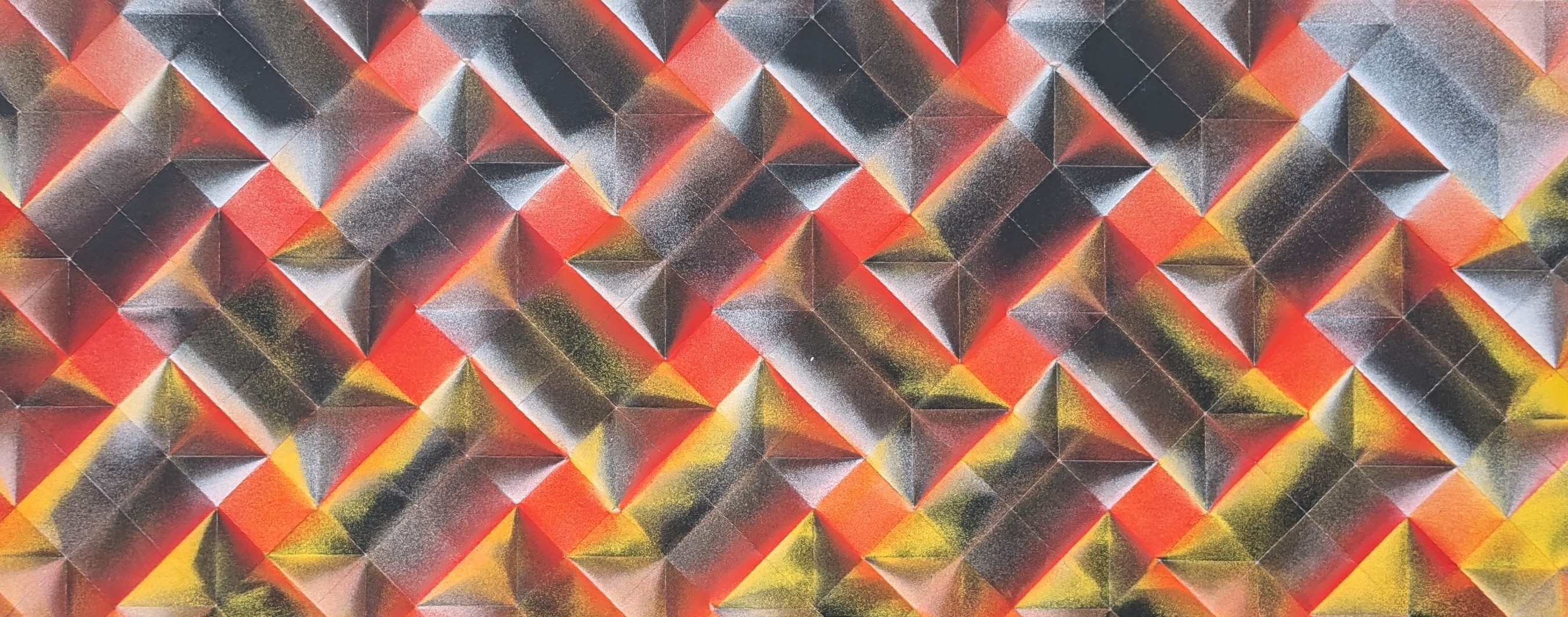 Démonstration — Fusion peinture et origami